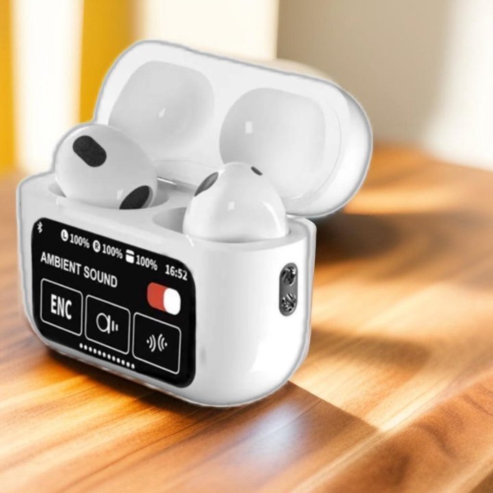 Наушники AirPods 3 с дисплеем новинка + чехол