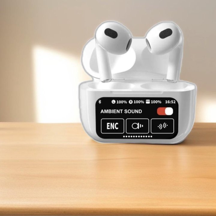 Наушники AirPods 3 с дисплеем новинка + чехол