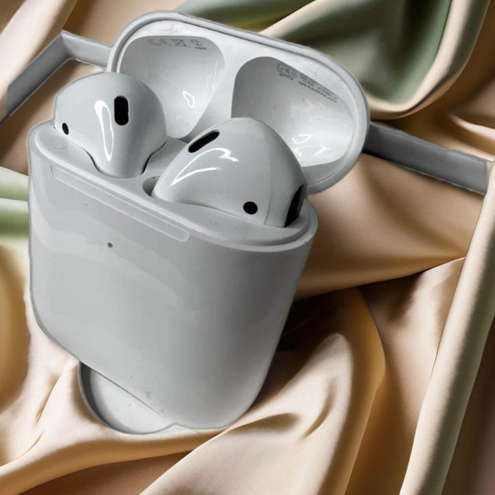 Беспроводные наушники AirPods 2+чехол в подарок