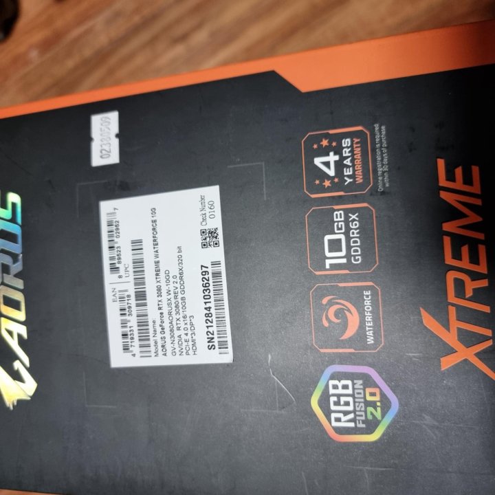 GIGABYTE GeForce RTX 3080 AORUS XTREME WATERFORCE