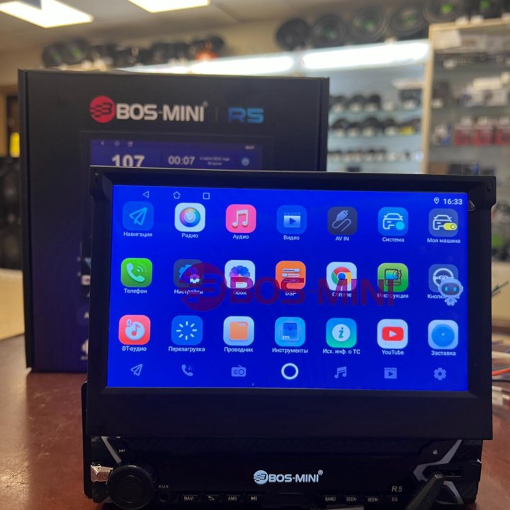 Магнитола Bos-mini R5, Android, 7