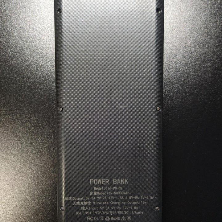 Powerbank 18650(*16шт), быстрая зарядка, type-c