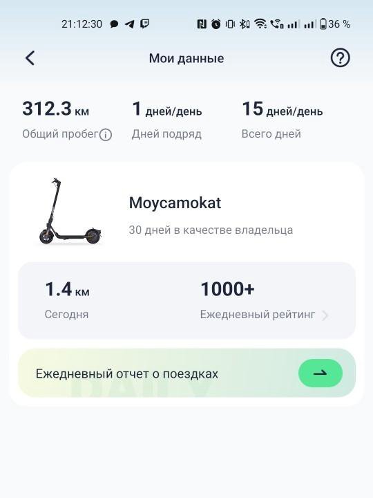 Электросамокат ninebot segway kickscooter f2