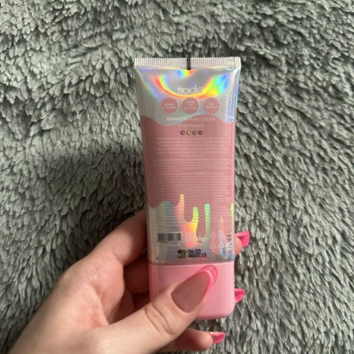 Shimmer Hand Cream Soda, крем для рук с шиммером