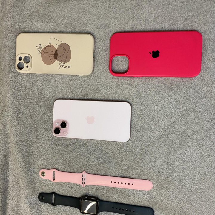 iPhone 15 Plus розовый