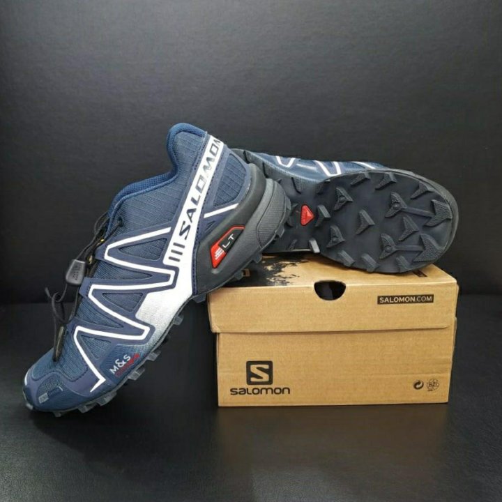 Кроссовки Salomon 41-45 артикул 128652 синий