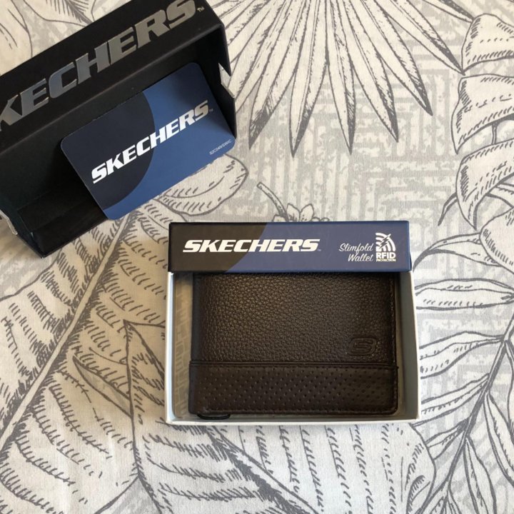 Skechers коричневый складной кошелек 10.5 * 8,5