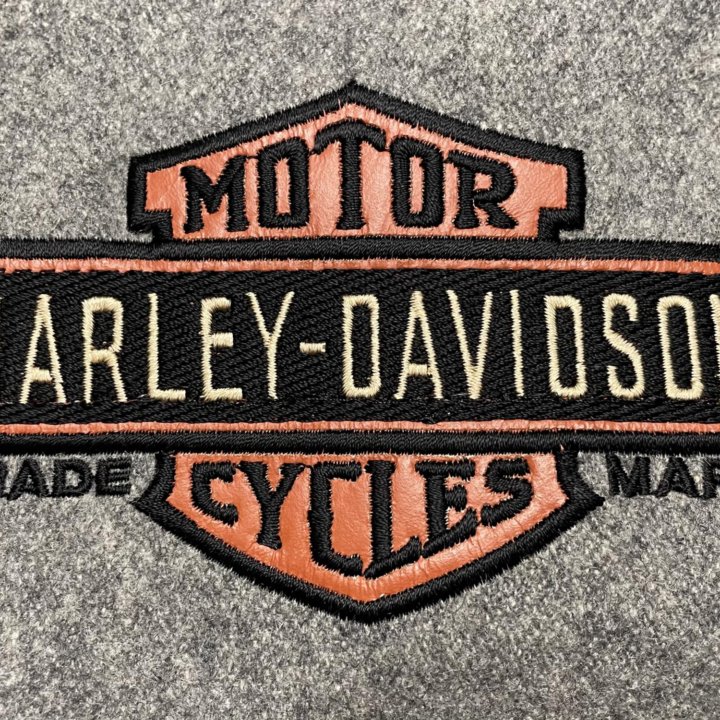 Harley Dsvidson Black/Gray Wool Varsity Jacket