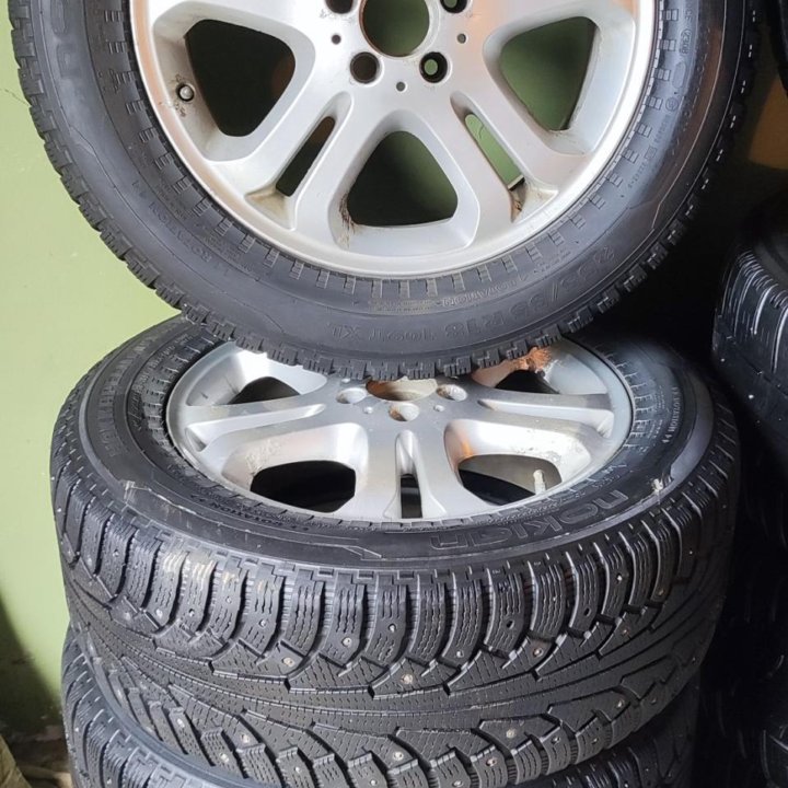 К-т дисков Mercedes A1644011302 на зиме Nokian