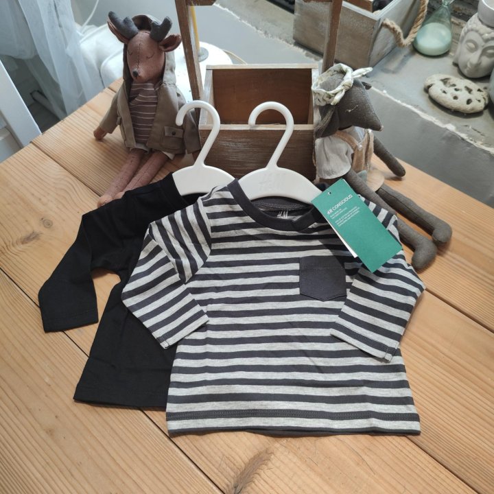 Лонгслив h&m для мальчика девочки 56