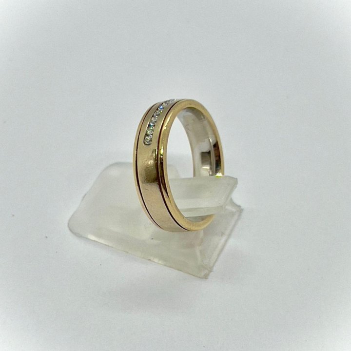  Кольцо золотое