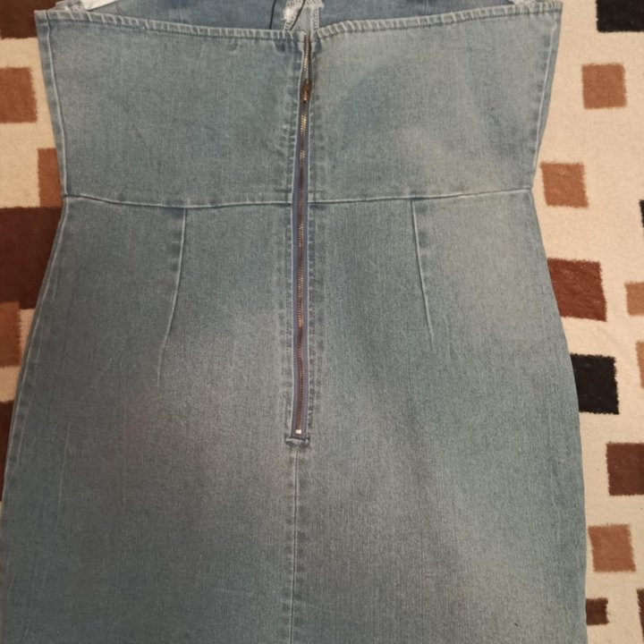 Джинсовое платье мини