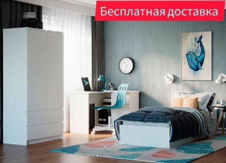 Кровать с нишей под ящики 120*200см Мори