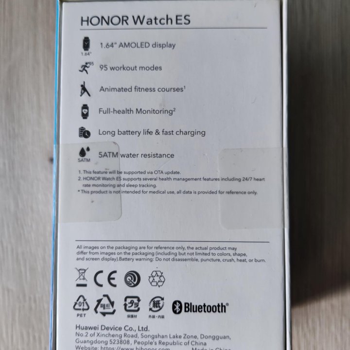 Смарт- часы HONOR Watch ES Black (Hes-B09) RU