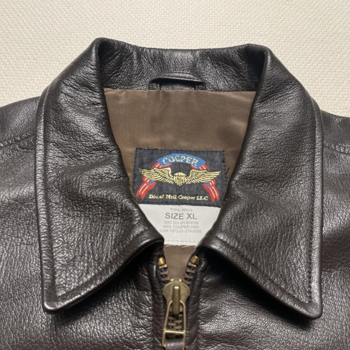 Cooper USA Type ANJ-2 Leather Flight Jacket