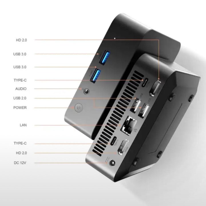 Мини пк Intel N100 8/256 DDR4 M2 SSD