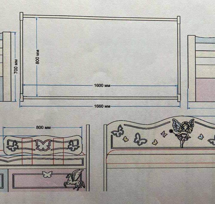 Кроватка для девочки