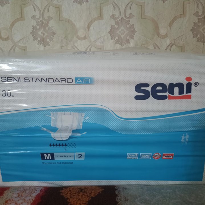 Подгузники для взрослых Seni Standard Air M(2)