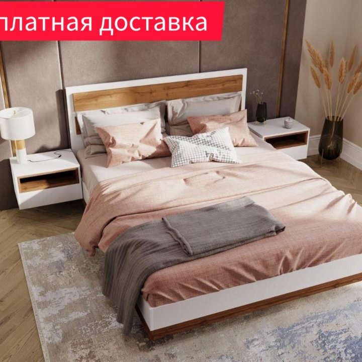 Кровать Лотос парящая 06-KR 140х200 см Белый