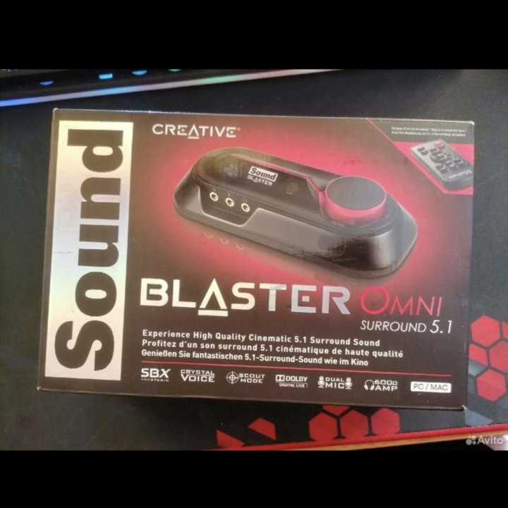 Внешняя звуковая карта Creative Sound Blaster omni