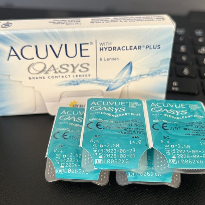 Линзы -2,5 acuvue oasys двухнедельные