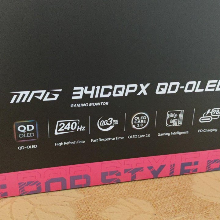 Монитор MSI MPG 341cqpx QD-oled 240Гц