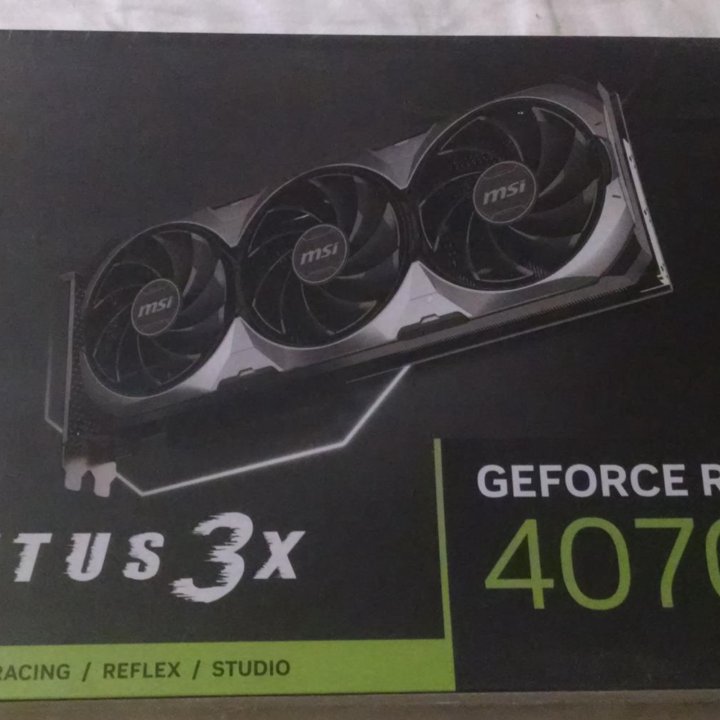 Новая видеокарта MSI GeForce RTX 4070 Ventus 3X 12