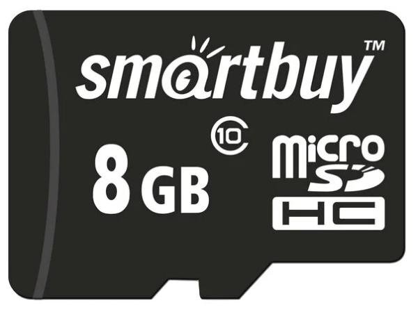 Карта памяти Micro SD Smartbuy 8GB Class10 23MB/s (SB8GBSDCL10-00)