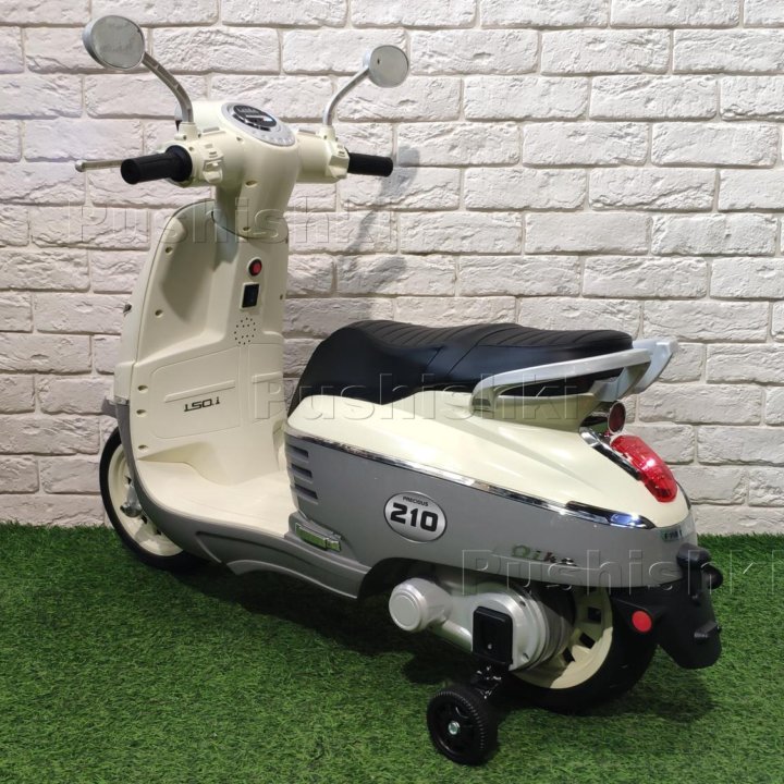 Детский электромотоцикл Vespa Z222ZZ gray