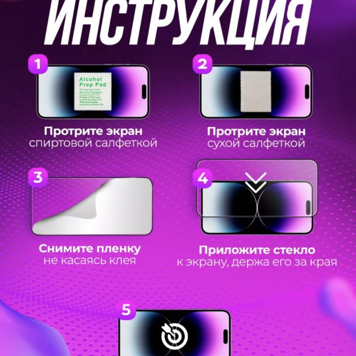 Защитное стекло на iPhone 14 Pro Max