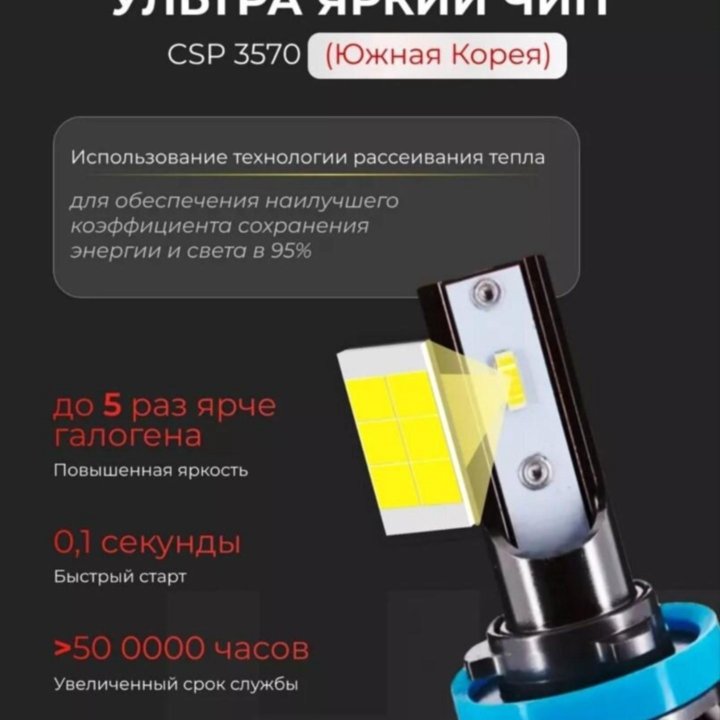 LED лампы h 11 70Вт