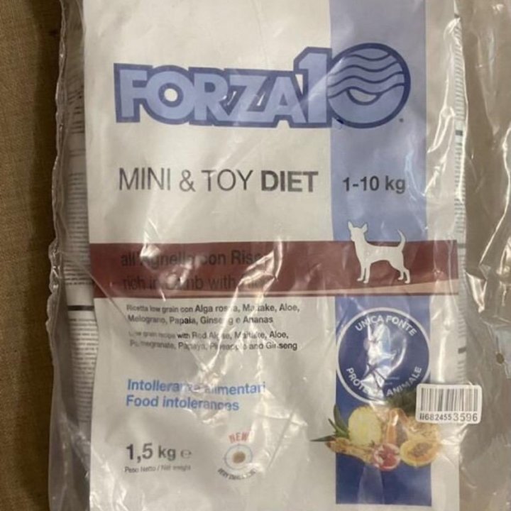 Корм Forza10 Mini & Toy Lamb & Rice 1.5 кг