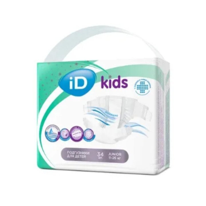 Детские подгузники iD Kids Junior (11-25кг)