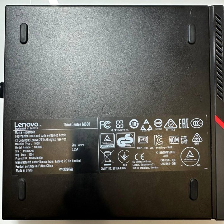 Неттоп мини пк Lenovo ThinkCentre M600