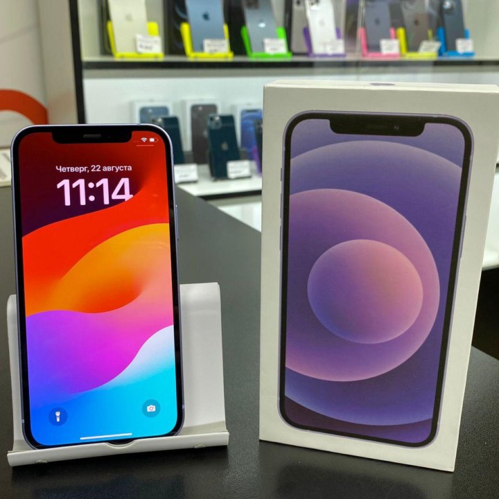 Apple IPhone 12 - 128Gb, Face ID, Purple. Б/у!