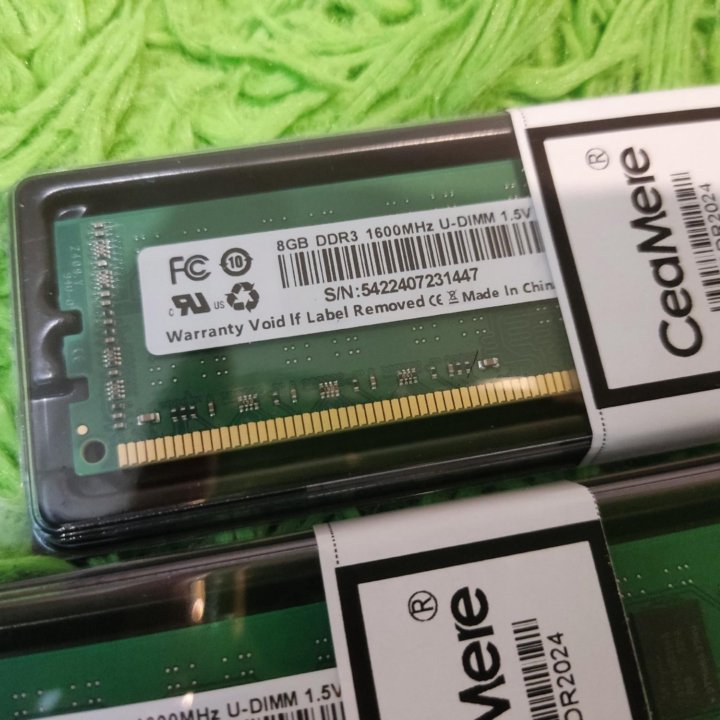 Комплект DDR3 16Гб 1600 (2 планки по 8Гб)