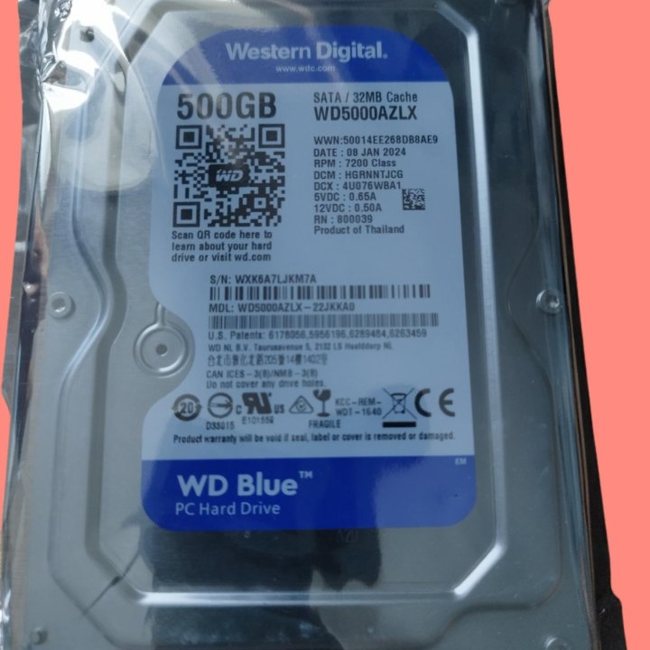 Жёсткий диск Wd blue 500 GB