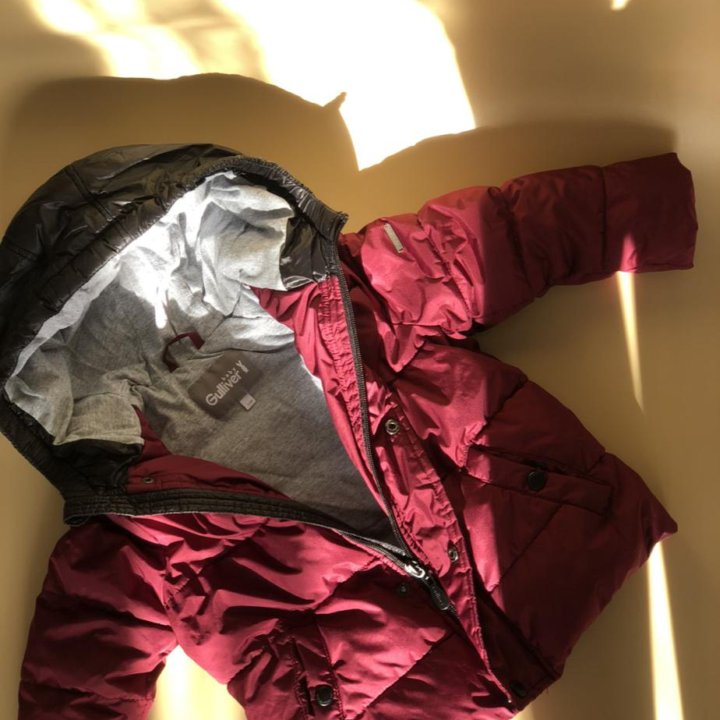 Комплект на девочку Куртка Шапка Комбинезон, 80/86