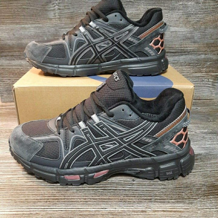 Кроссовки Asics зима ❄ артикул 2409 чёрные