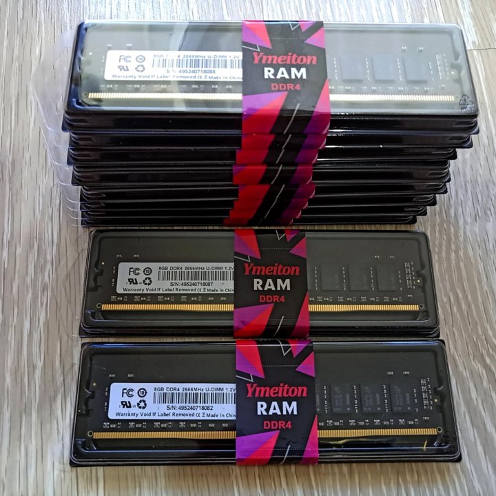 DDR4 8Gb 2666MHz,Новая/чипы Micron/для Intel, AMD/