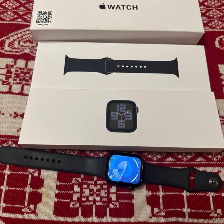 Apple Watch SE(2nd) 44 Midnight 100% батарея