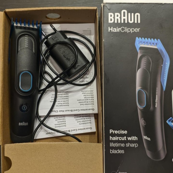 Аккумуляторная машинка для стрижки Braun HC 5010