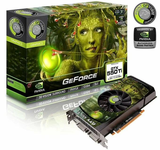 Видеокарта Point of View GeForce gtx 550ti 1gb