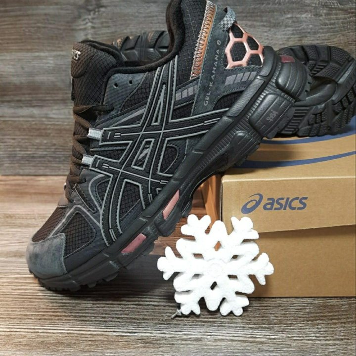 Кроссовки Asics зима ❄ артикул 2409 чёрные