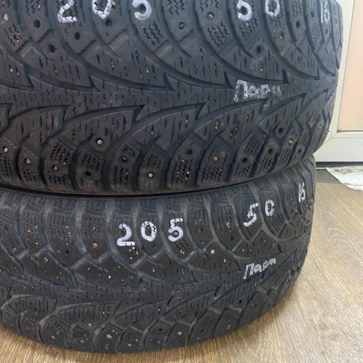 205/50/16 пара зима Hankook