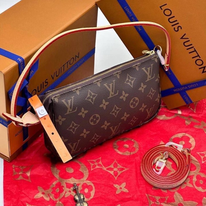 Сумка LOUIS VUITTON кожа+канва