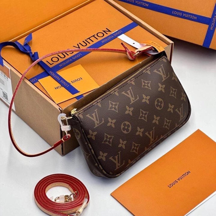 Сумка LOUIS VUITTON кожа+канва