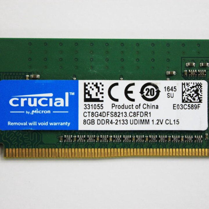 Оперативная память DDR4 8 GB 2133 MHz Crucial