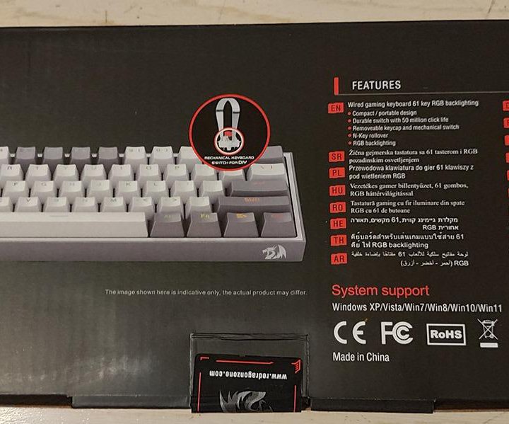 Механическая клавиатура Redragon Fizz K617 RGB Нов