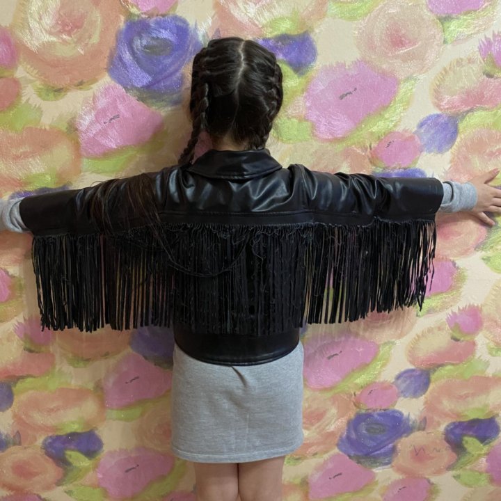 Куртка кожаная для девочки